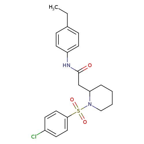 2-[1-(4-chlorobenzenesulfonyl)piperidin-2-yl]-N-(4-ethylphenyl)acetamide