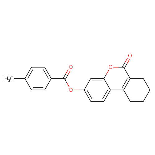 6-oxo-6H,7H,8H,9H,10H-cyclohexa[c]chromen-3-yl 4-methylbenzoate