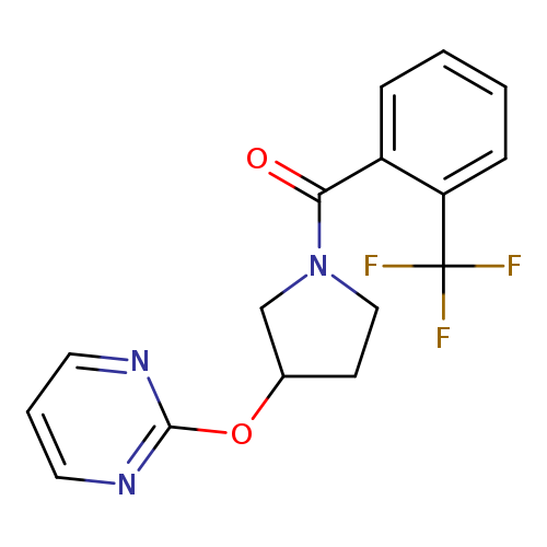 2-({1-[2-(trifluoromethyl)benzoyl]pyrrolidin-3-yl}oxy)pyrimidine