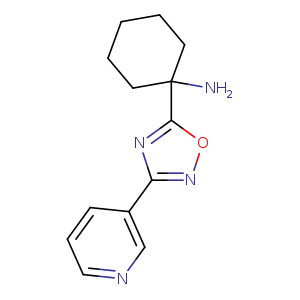 1-(3-Pyridin-3-yl-[1,2,4]oxadiazol-5-yl)-cyclohexylamine
