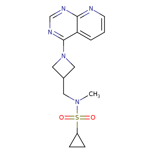 N-methyl-N-[(1-{pyrido[2,3-d]pyrimidin-4-yl}azetidin-3-yl)methyl]cyclopropanesulfonamide