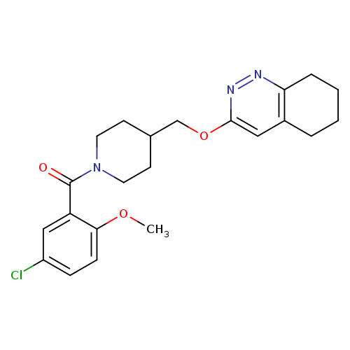 3-{[1-(5-chloro-2-methoxybenzoyl)piperidin-4-yl]methoxy}-5,6,7,8-tetrahydrocinnoline