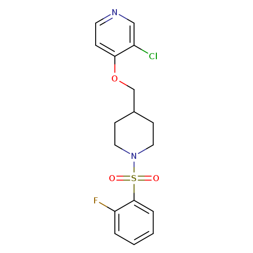 3-chloro-4-{[1-(2-fluorobenzenesulfonyl)piperidin-4-yl]methoxy}pyridine