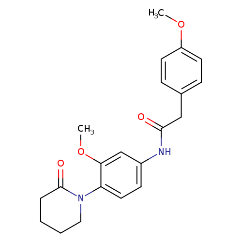 N-[3-methoxy-4-(2-oxopiperidin-1-yl)phenyl]-2-(4-methoxyphenyl)acetamide