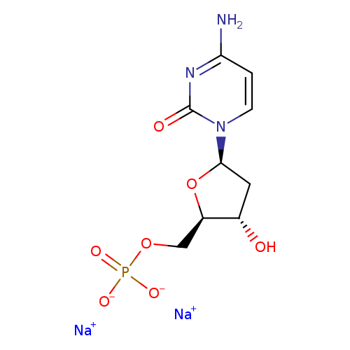 Sodium ((2R,3S,5R)-5-(4-amino-2-oxopyrimidin-1(2H)-yl)-3-hydroxytetrahydrofuran-2-yl)methyl phosphate