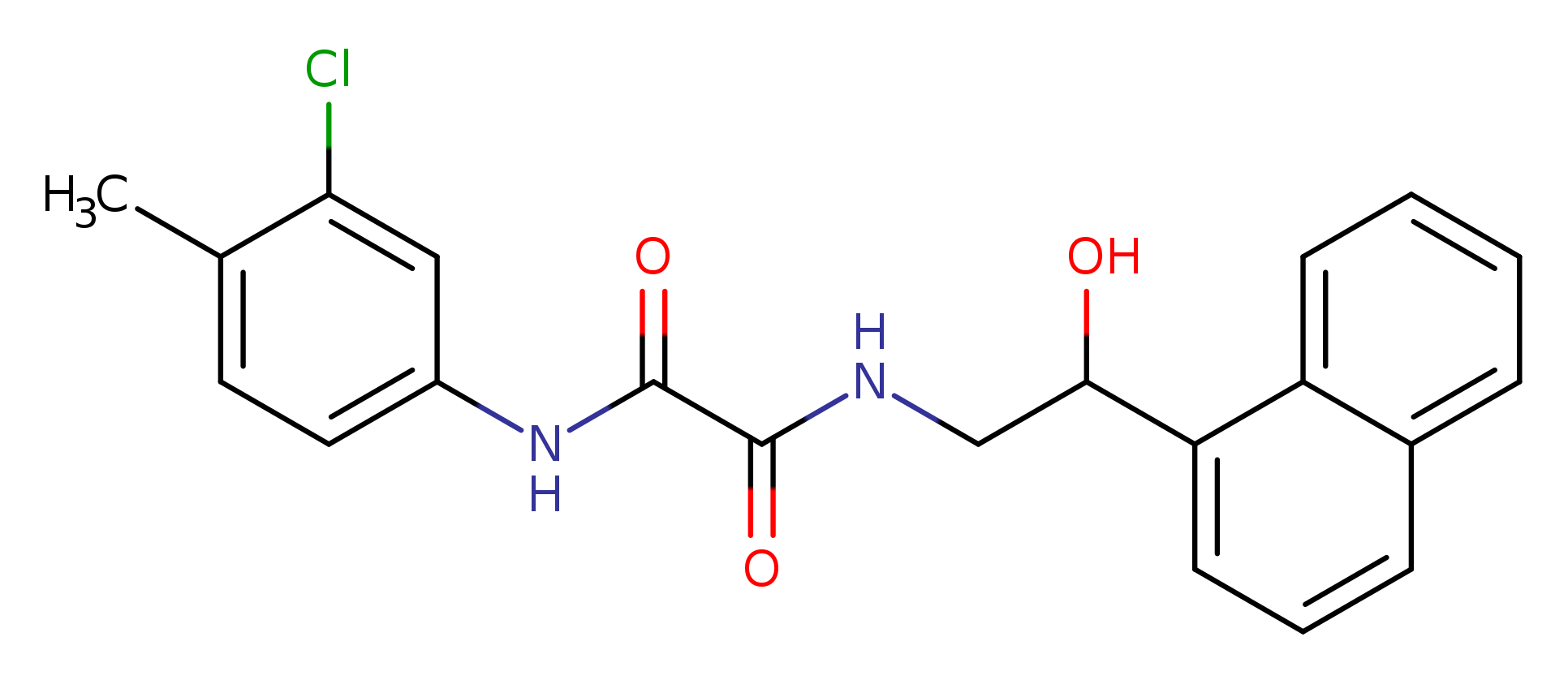 N'-(3-chloro-4-methylphenyl)-N-[2-hydroxy-2-(naphthalen-1-yl)ethyl]ethanediamide
