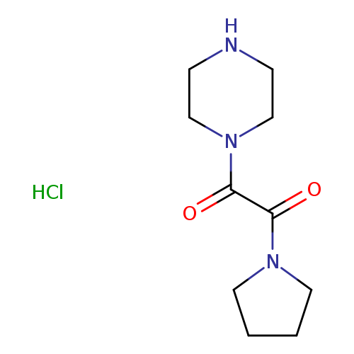 1-(Piperazin-1-yl)-2-(pyrrolidin-1-yl)ethane-1,2-dione hydrochloride
