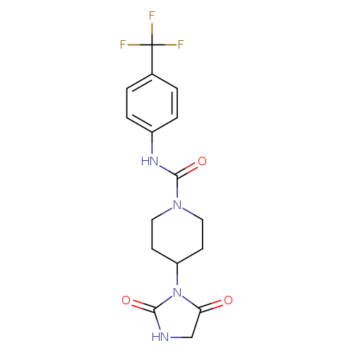 4-(2,5-dioxoimidazolidin-1-yl)-N-[4-(trifluoromethyl)phenyl]piperidine-1-carboxamide
