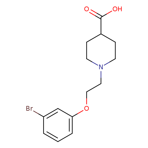 1-[2-(3-bromophenoxy)ethyl]piperidine-4-carboxylic acid