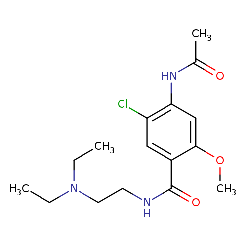4-Acetamido-5-chloro-N-(2-(diethylamino)ethyl)-2-methoxybenzamide