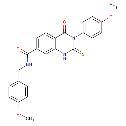 3-(4-methoxyphenyl)-N-[(4-methoxyphenyl)methyl]-4-oxo-2-sulfanylidene-1,2,3,4-tetrahydroquinazoline-7-carboxamide