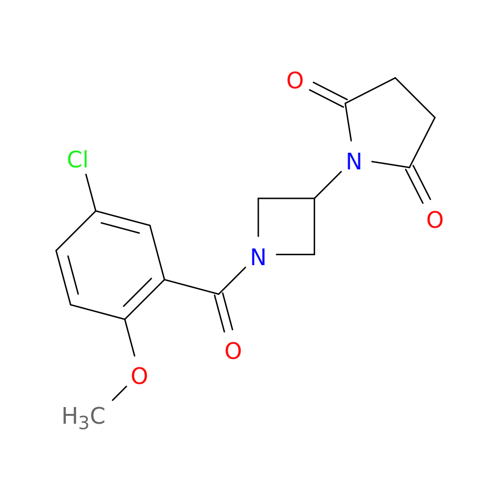 1-[1-(5-chloro-2-methoxybenzoyl)azetidin-3-yl]pyrrolidine-2,5-dione