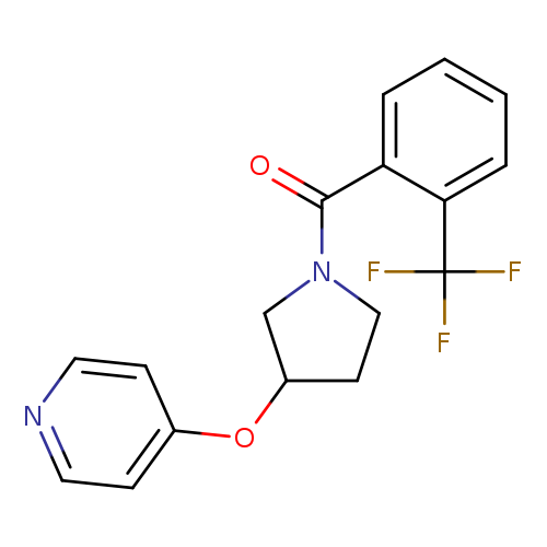 4-({1-[2-(trifluoromethyl)benzoyl]pyrrolidin-3-yl}oxy)pyridine