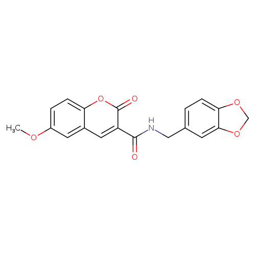 N-[(2H-1,3-benzodioxol-5-yl)methyl]-6-methoxy-2-oxo-2H-chromene-3-carboxamide