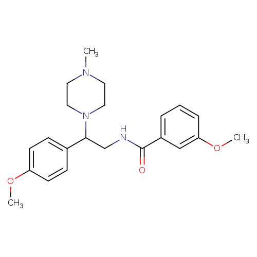 3-methoxy-N-[2-(4-methoxyphenyl)-2-(4-methylpiperazin-1-yl)ethyl]benzamide
