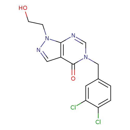 5-[(3,4-dichlorophenyl)methyl]-1-(2-hydroxyethyl)-1H,4H,5H-pyrazolo[3,4-d]pyrimidin-4-one