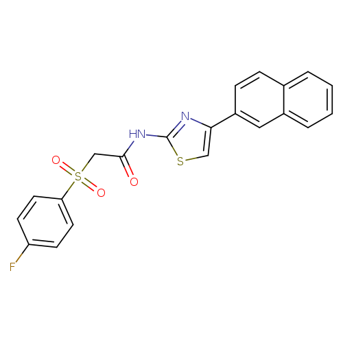 2-(4-fluorobenzenesulfonyl)-N-[4-(naphthalen-2-yl)-1,3-thiazol-2-yl]acetamide