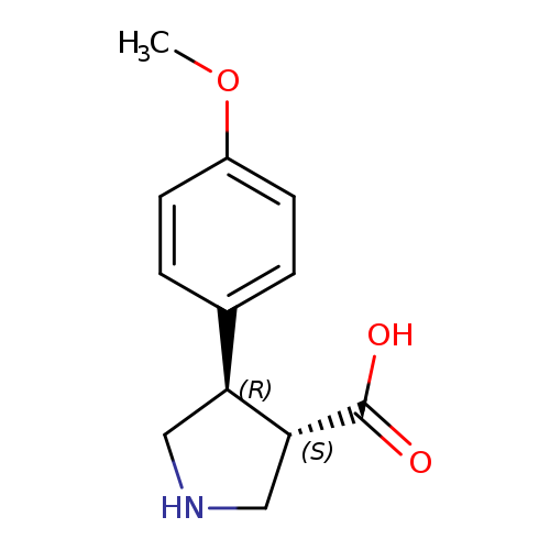 Trans-4-(4-methoxyphenyl)pyrrolidine-3-carboxylic acid-HCl