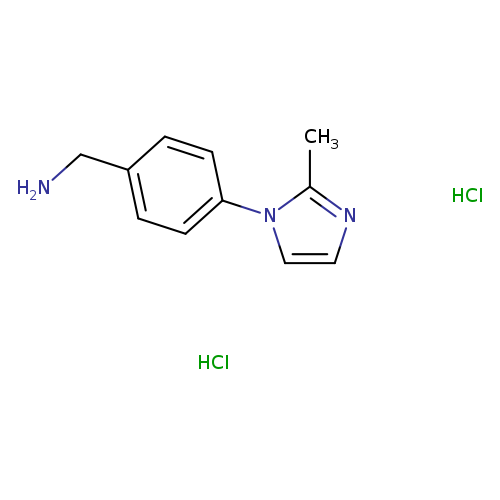 [4-(2-methyl-1H-imidazol-1-yl)phenyl]methanamine dihydrochloride