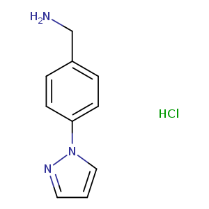 1-[4-(1H-Pyrazol-1-yl)phenyl]methanamine HCl