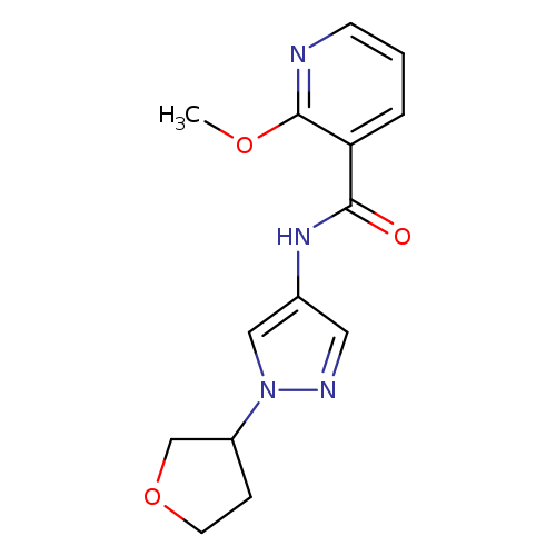2-methoxy-N-[1-(oxolan-3-yl)-1H-pyrazol-4-yl]pyridine-3-carboxamide