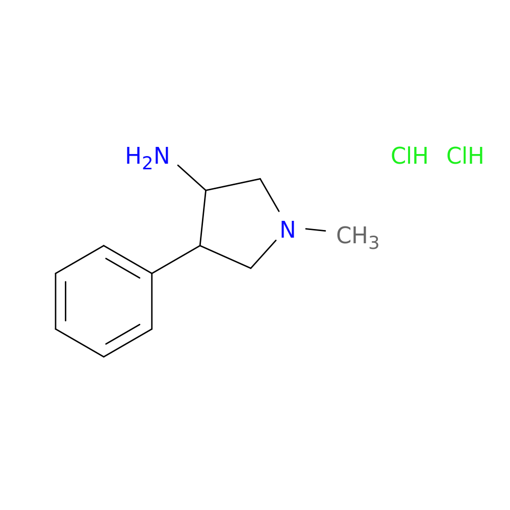 1-methyl-4-phenylpyrrolidin-3-amine dihydrochloride