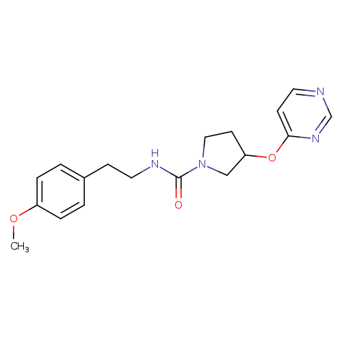 N-[2-(4-methoxyphenyl)ethyl]-3-(pyrimidin-4-yloxy)pyrrolidine-1-carboxamide