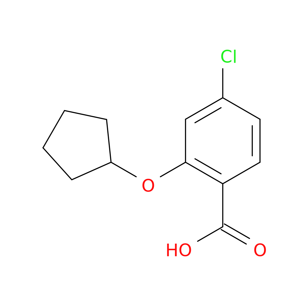 4-chloro-2-(cyclopentyloxy)benzoic acid