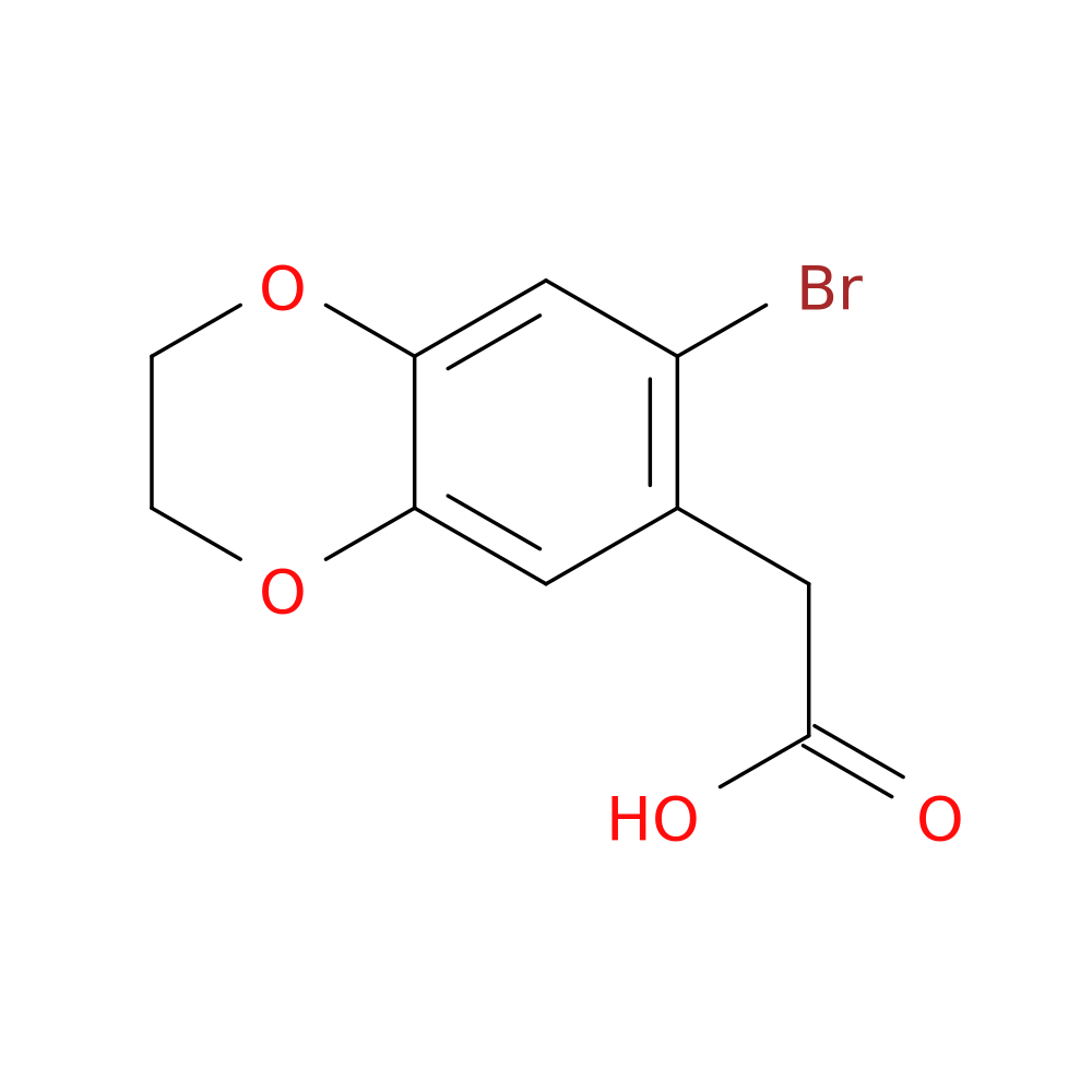 2-(7-Bromo-2,3-dihydrobenzo[b][1,4]dioxin-6-yl)acetic acid