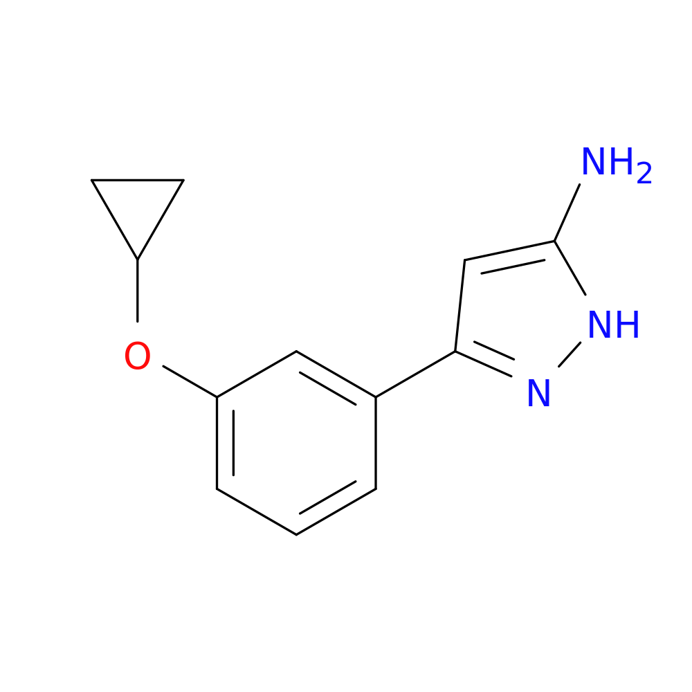 3-(3-cyclopropoxyphenyl)-1H-pyrazol-5-amine