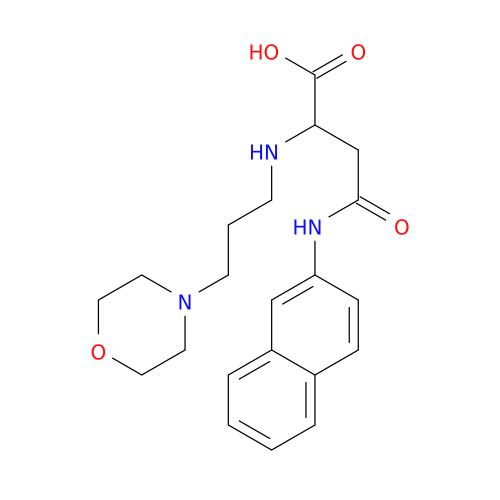 2-{[3-(morpholin-4-yl)propyl]amino}-3-[(naphthalen-2-yl)carbamoyl]propanoic acid