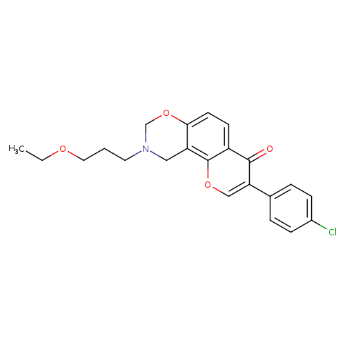 3-(4-chlorophenyl)-9-(3-ethoxypropyl)-4H,8H,9H,10H-chromeno[8,7-e][1,3]oxazin-4-one