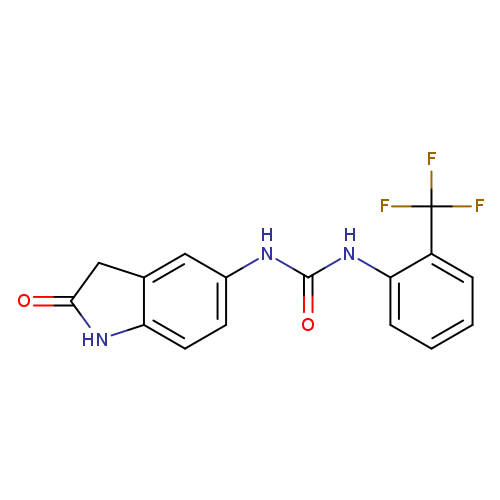 3-(2-oxo-2,3-dihydro-1H-indol-5-yl)-1-[2-(trifluoromethyl)phenyl]urea