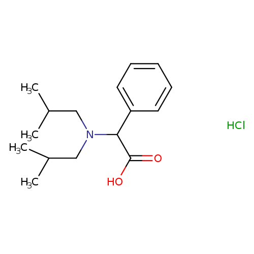 2-(Diisobutylamino)-2-phenylacetic acid hydrochloride