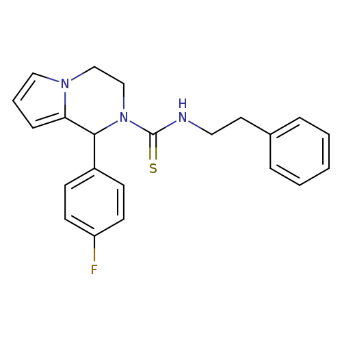 1-(4-fluorophenyl)-N-(2-phenylethyl)-1H,2H,3H,4H-pyrrolo[1,2-a]pyrazine-2-carbothioamide