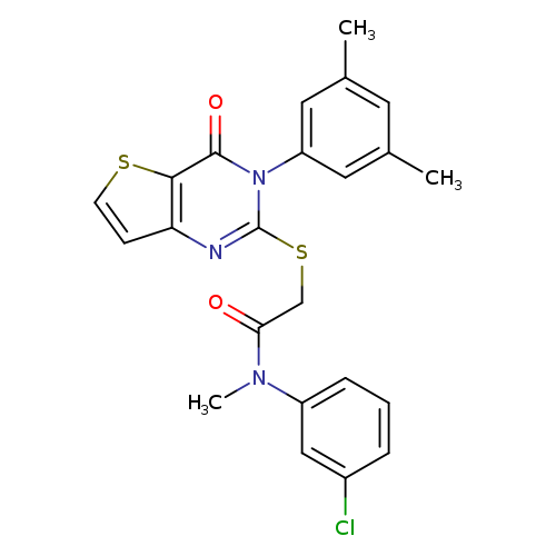 N-(3-chlorophenyl)-2-{[3-(3,5-dimethylphenyl)-4-oxo-3H,4H-thieno[3,2-d]pyrimidin-2-yl]sulfanyl}-N-methylacetamide