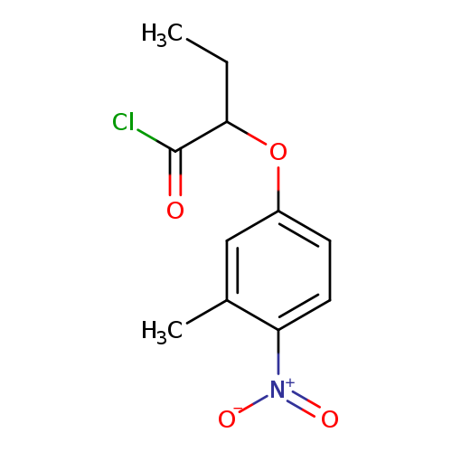 2-(3-Methyl-4-nitrophenoxy)butanoyl chloride