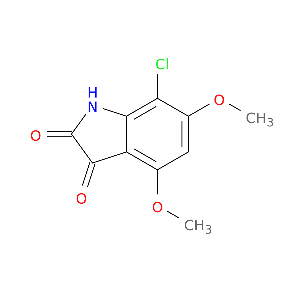7-chloro-4,6-dimethoxy-2,3-dihydro-1H-indole-2,3-dione
