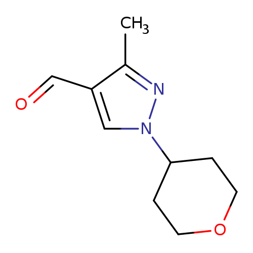 3-methyl-1-(oxan-4-yl)-1H-pyrazole-4-carbaldehyde