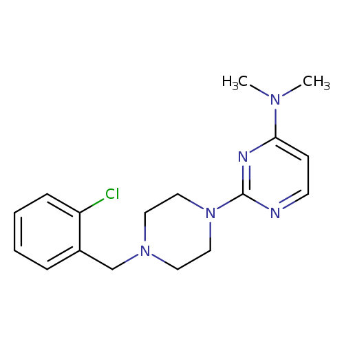 2-{4-[(2-chlorophenyl)methyl]piperazin-1-yl}-N,N-dimethylpyrimidin-4-amine