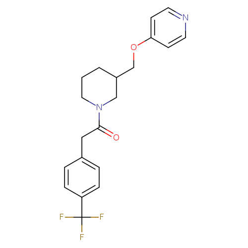1-{3-[(pyridin-4-yloxy)methyl]piperidin-1-yl}-2-[4-(trifluoromethyl)phenyl]ethan-1-one