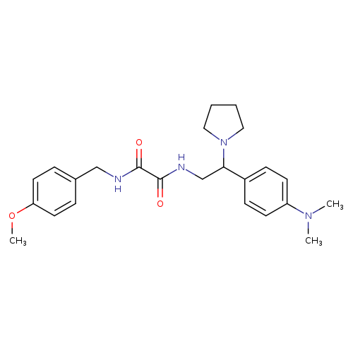 N-{2-[4-(dimethylamino)phenyl]-2-(pyrrolidin-1-yl)ethyl}-N'-[(4-methoxyphenyl)methyl]ethanediamide