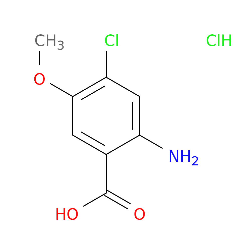 2-amino-4-chloro-5-methoxybenzoic acid hydrochloride