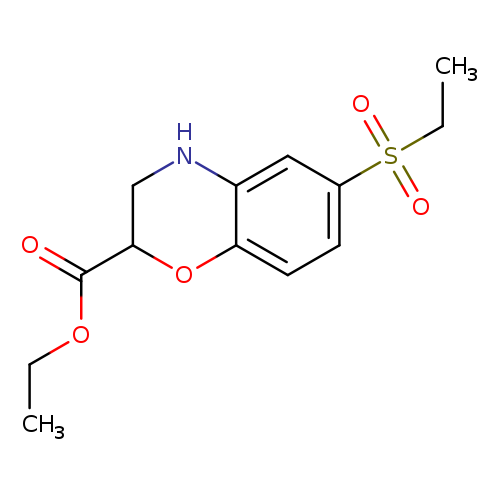 ethyl 6-(ethanesulfonyl)-3,4-dihydro-2H-1,4-benzoxazine-2-carboxylate