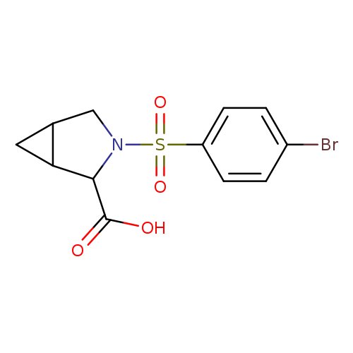 3-(4-bromobenzenesulfonyl)-3-azabicyclo[3.1.0]hexane-2-carboxylic acid