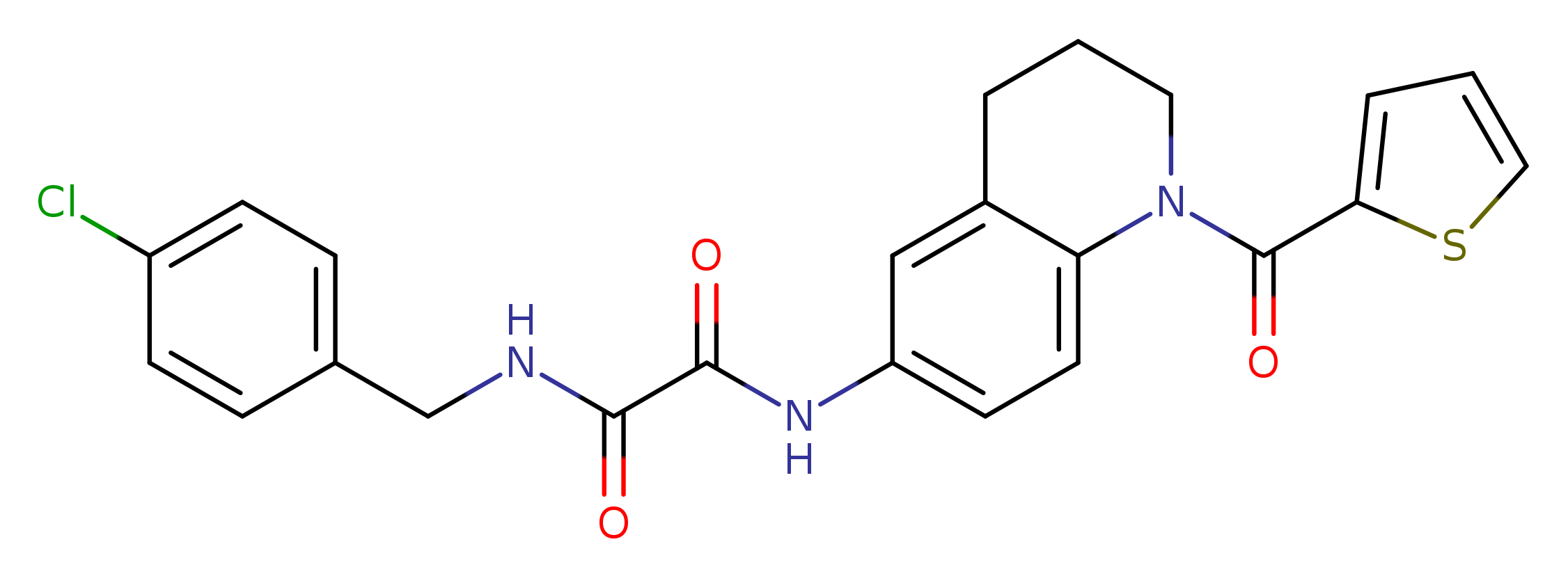 N'-[(4-chlorophenyl)methyl]-N-[1-(thiophene-2-carbonyl)-1,2,3,4-tetrahydroquinolin-6-yl]ethanediamide