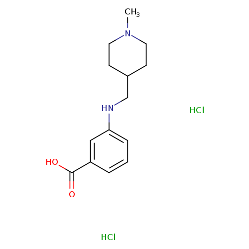 3-{[(1-methylpiperidin-4-yl)methyl]amino}benzoic acid dihydrochloride