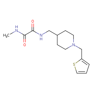 N-methyl-N'-({1-[(thiophen-2-yl)methyl]piperidin-4-yl}methyl)ethanediamide