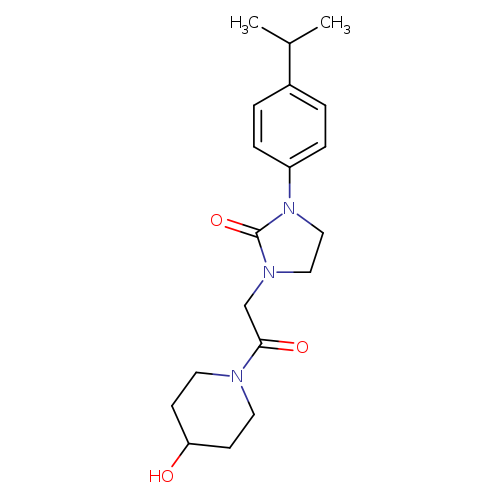 1-[2-(4-hydroxypiperidin-1-yl)-2-oxoethyl]-3-[4-(propan-2-yl)phenyl]imidazolidin-2-one