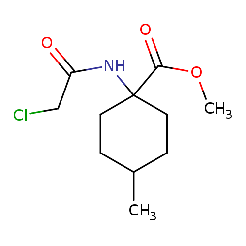 methyl 1-(2-chloroacetamido)-4-methylcyclohexane-1-carboxylate